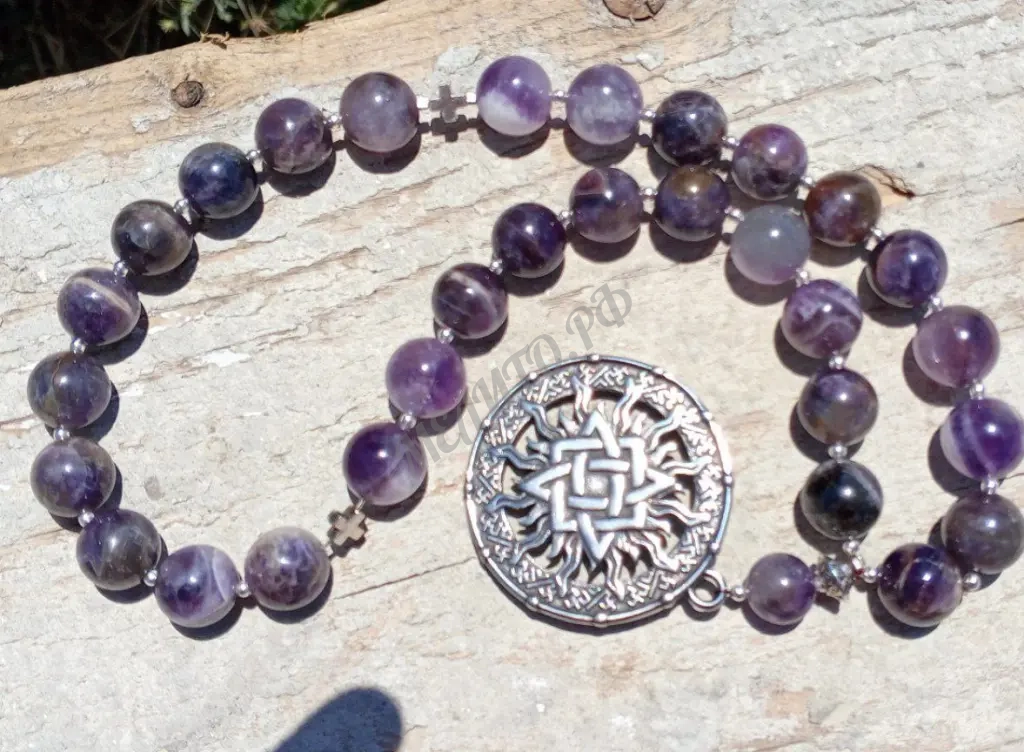 Чётки со Славянской символикой. "Звезда Руси" либо "Квадрат Сварога"