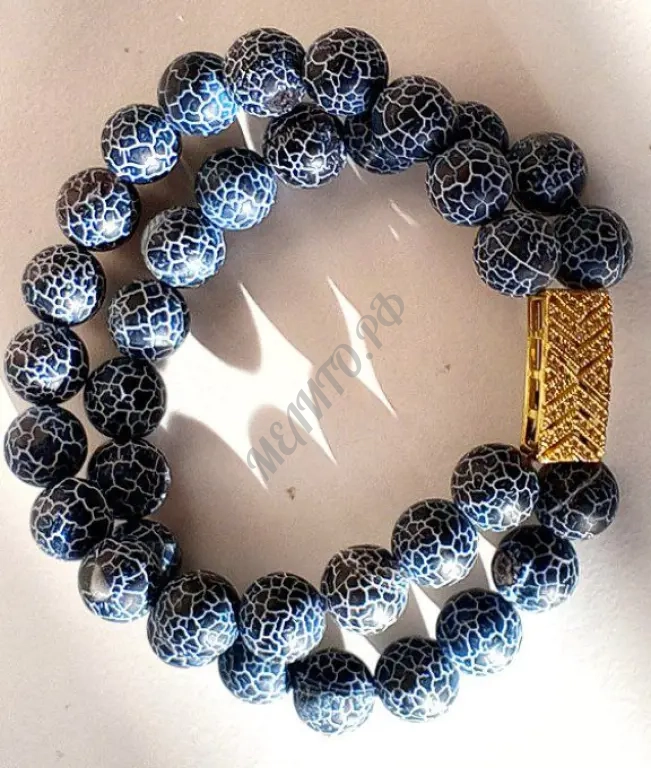 Браслет "Агат кракле"