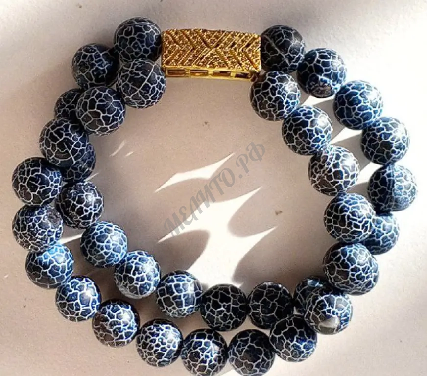Браслет "Агат кракле"