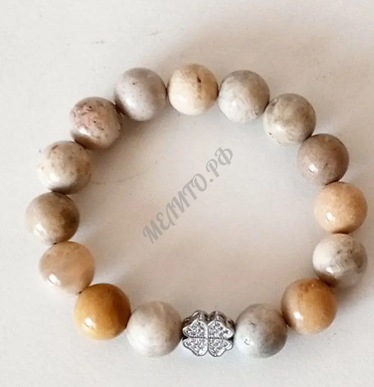 Браслет "Корал хризантема"