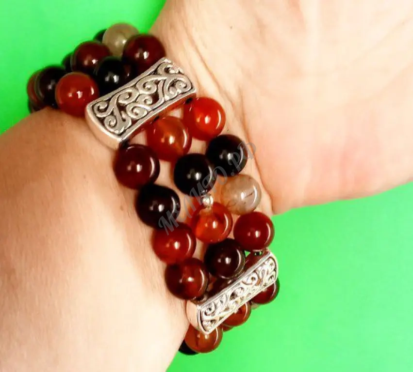 Браслет "Агат коричневый"