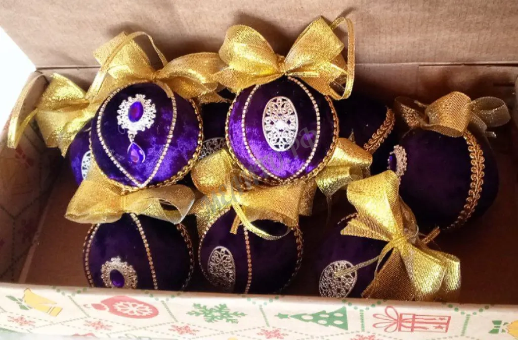 Шар бархатный Фиолетовый