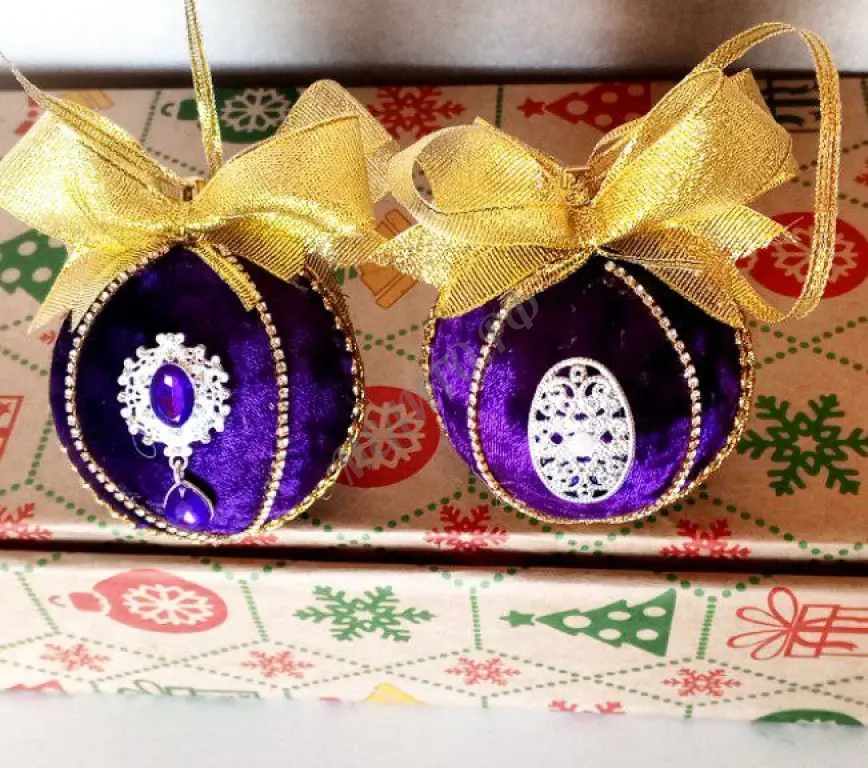 Шар бархатный Фиолетовый